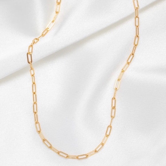 ¥ New 14K Gold Choker Boho Chain Necklace - Picture 3 of 5